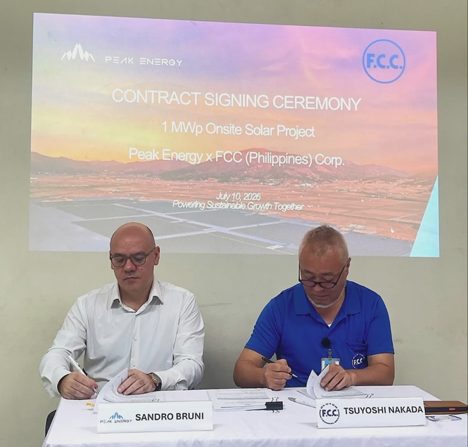 Image from: FCC Philippines, Subsidiary of Japan’s FCC CO., LTD., Global Leader in Motorcycle Clutch Systems, Signs 1,500 MWh Long-Term Solar Agreement with Peak Energy