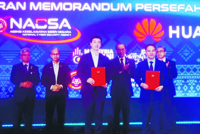 Image from: Nacsa signs cyber security deal with Huawei Malaysia
