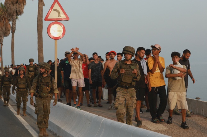 Image from: Spain defends Ceuta sovereignty amid mass migrant surge