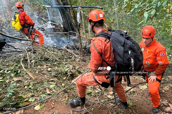 Image from: Four killed in helicopter crash in Rio de Janeiro