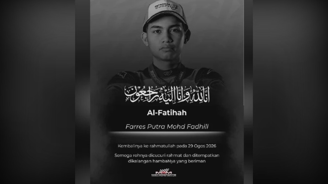 Image from: Pelumba Cub Prix Farres Putra meninggal dunia kemalangan pada perlumbaan akhir CP150