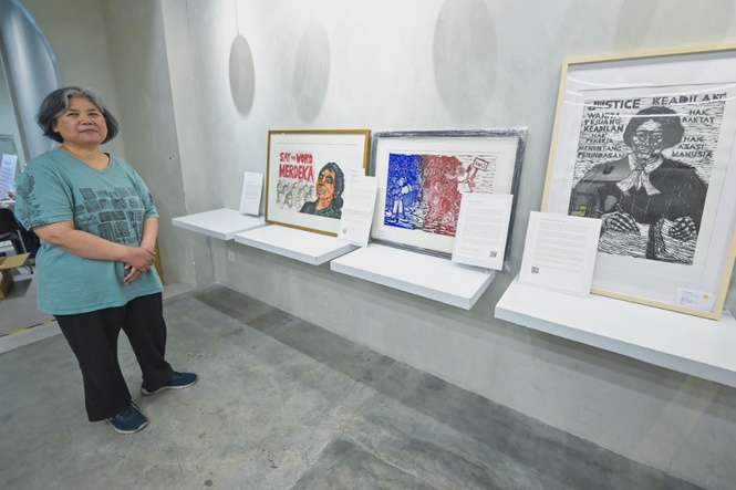 Image from: Artist Yati Kaprawi explores the many faces of independence