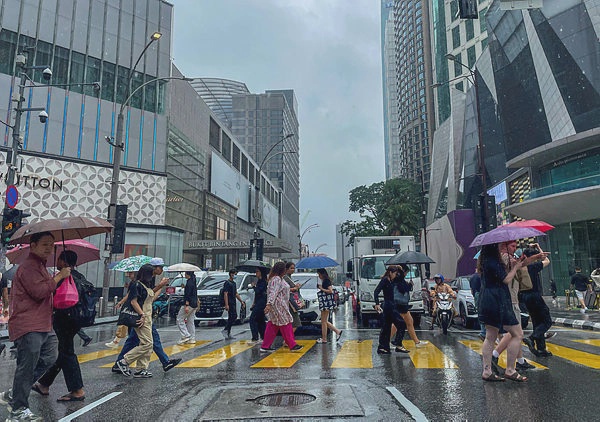 Image from: Thunderstorms, heavy rain in several states until 9pm – MetMalaysia