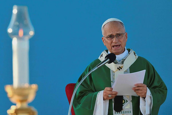 Image from: Pope Leo calls for courage in Rimini visit after stop in tiny San Marino