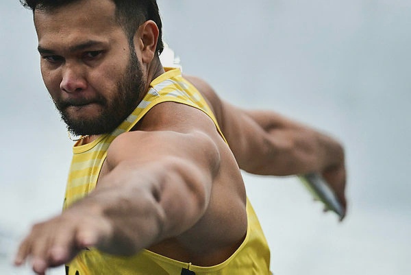 Image from: No valid throw for Muhammad Irfan in Glasgow 2026 discus final