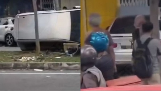 Image from: Man suffers seizure, crashes into six parked vehicles