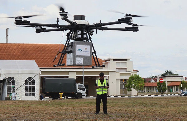 Image from: Penghantaran sampel perubatan guna dron jimat masa, tingkat kecekapan