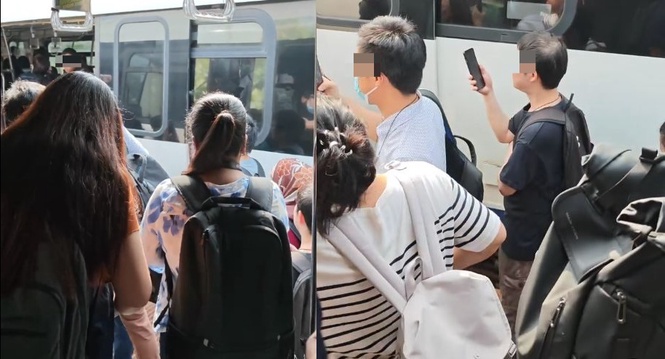 Image from: LRT passengers stranded after power cut at Universiti station