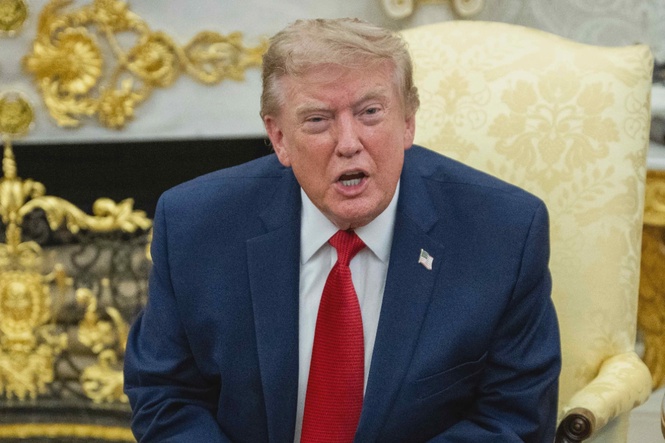 Image from: Donald Trump posts map claiming Strait of Hormuz as ‘New U.S. Territory’