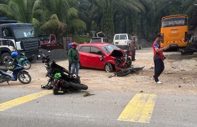 Image from: Fatal Bentong crash: Three men sought by police
