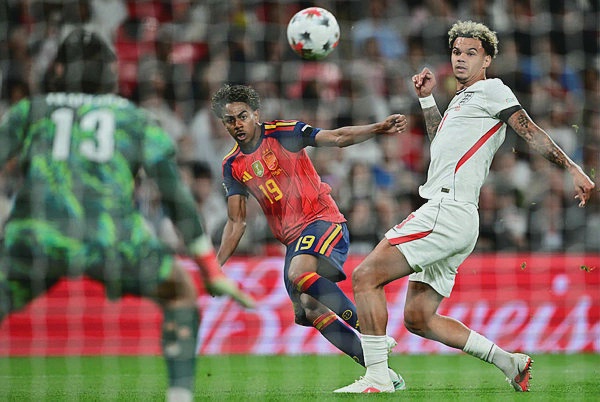 Image from: Spain beat England in Nations League to extend unbeaten runafp