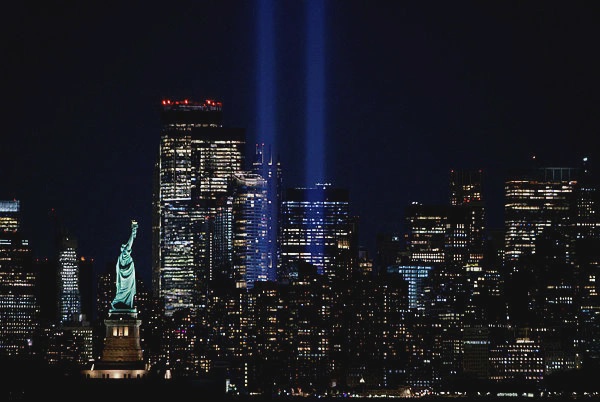 Image from: New York marks 25 years since 9/11 as Trump skips ceremony