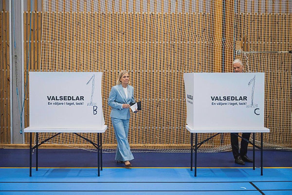 Image from: Voting opens in Sweden’s general election