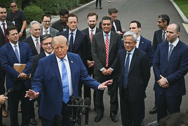 Image from: Trump touts AI boss pledge to self-regulate