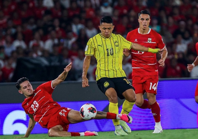 Image from: Harimau Malaya held by 10-man Garuda