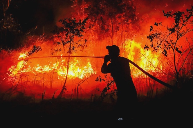Image from: PM discusses issue of forest fires with Prabowo