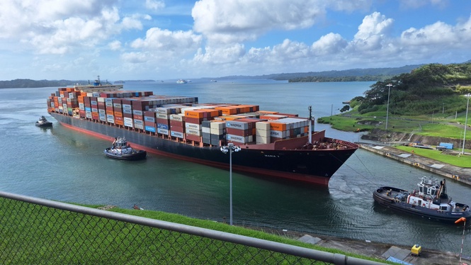 Image from: Panama Canal may cut transits further due to El Nino