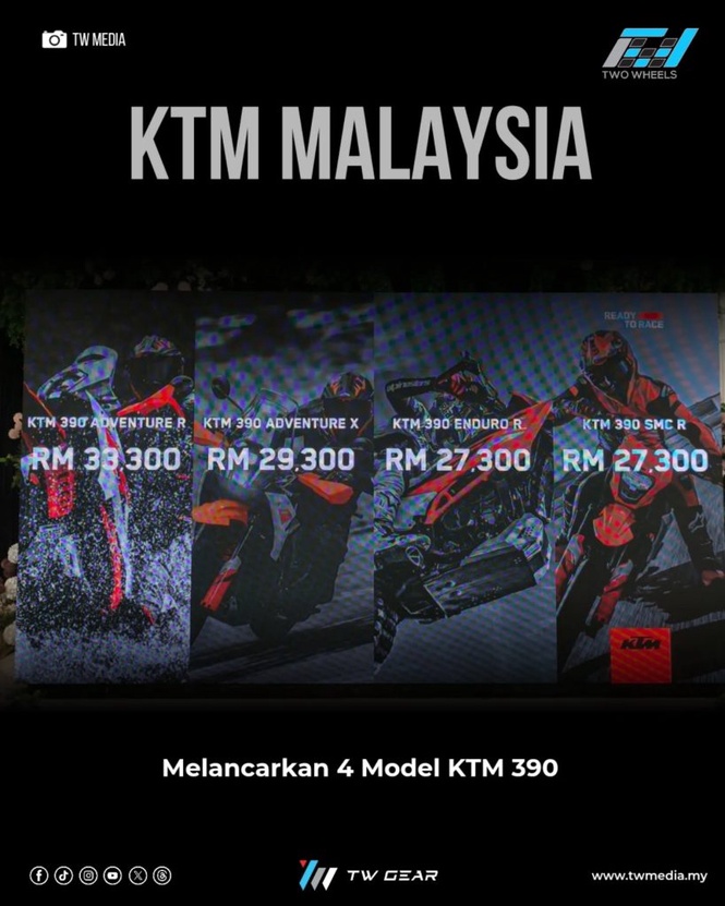 Image from: KTM Malaysia Kembali Gegarkan Pasaran Dengan Siri Baharu KTM 390 “Two Worlds, Zero Excuses”
