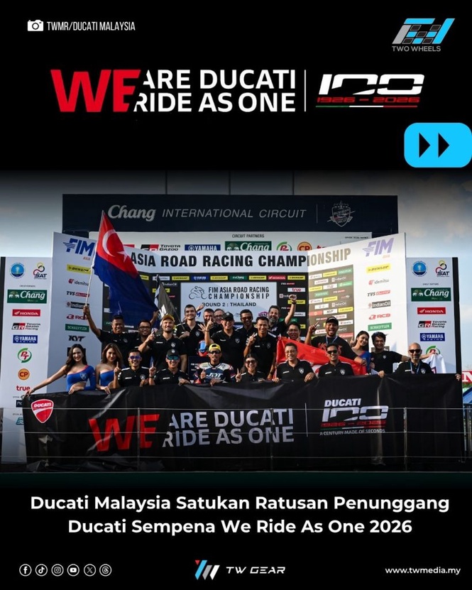Image from: Ducati Malaysia Satukan Ratusan Penunggang Ducati Sempena We Ride As One 2026