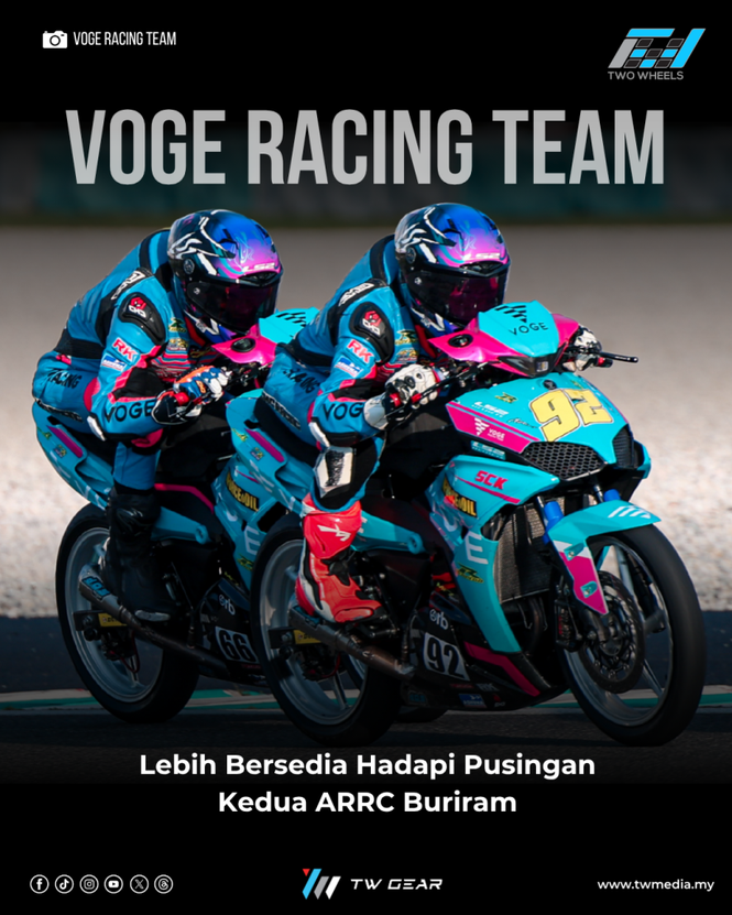 Image from: VOGE AS25 Racing Team Mahu Bangkit di Buriram untuk Pusingan 2 ARRC 2026
