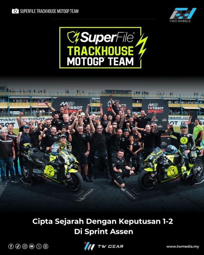 Image from: SuperFile Trackhouse MotoGP Team Cipta Sejarah Dengan Keputusan 1-2 Di Sprint Assen