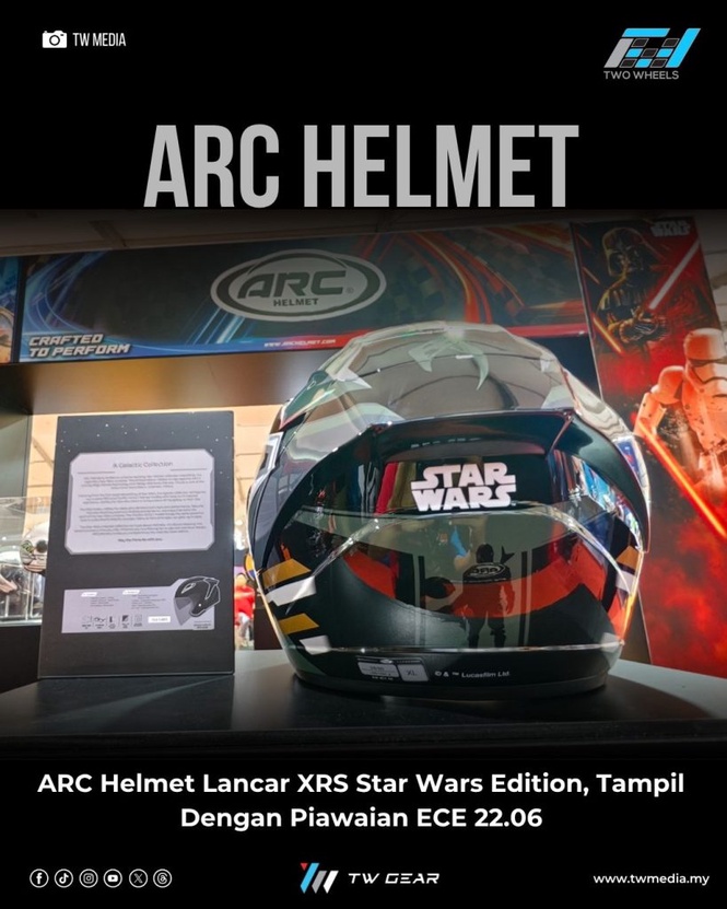 Image from: ARC Helmet Lancar XRS Star Wars Edition, Tampil Dengan Piawaian ECE 22.06