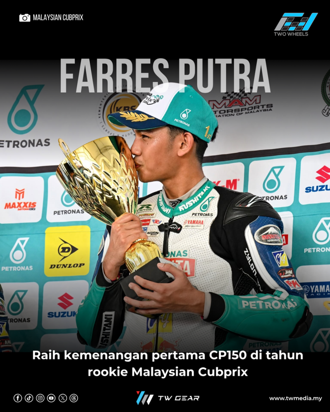 Image from: Farres Putra Raih Kemenangan Pertama CP150 Dalam Musim Rookie, Hadiah Bermakna Buat Yamaha dan CKJ Racing