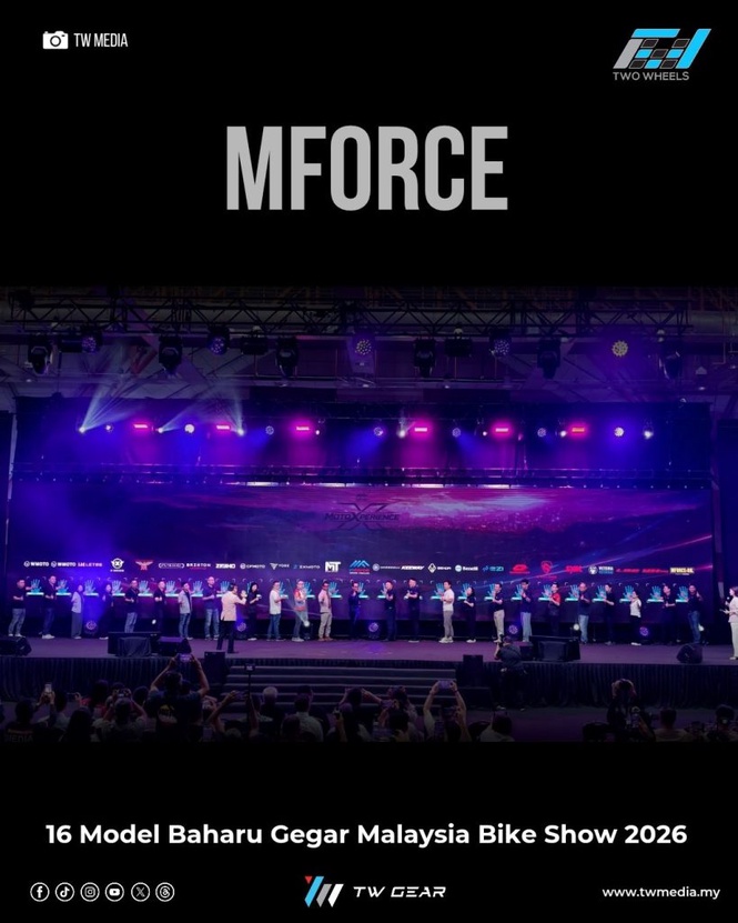 Image from: 16 Model Baharu MForce Gegar Malaysia Bike Show 2026