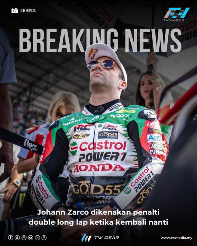 Image from: Johann Zarco Dihukum Double Long Lap Penalty, Kemalangan Catalunya Akhirnya Terjawab