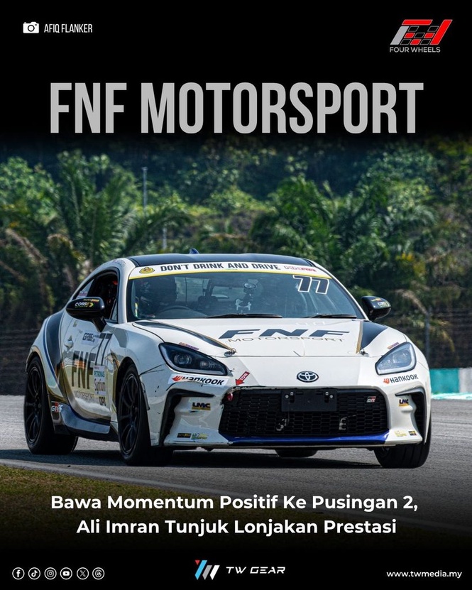 Image from: FNF Motorsports Bawa Momentum Positif Ke Pusingan 2, Ali Imran Tunjuk Lonjakan Prestasi