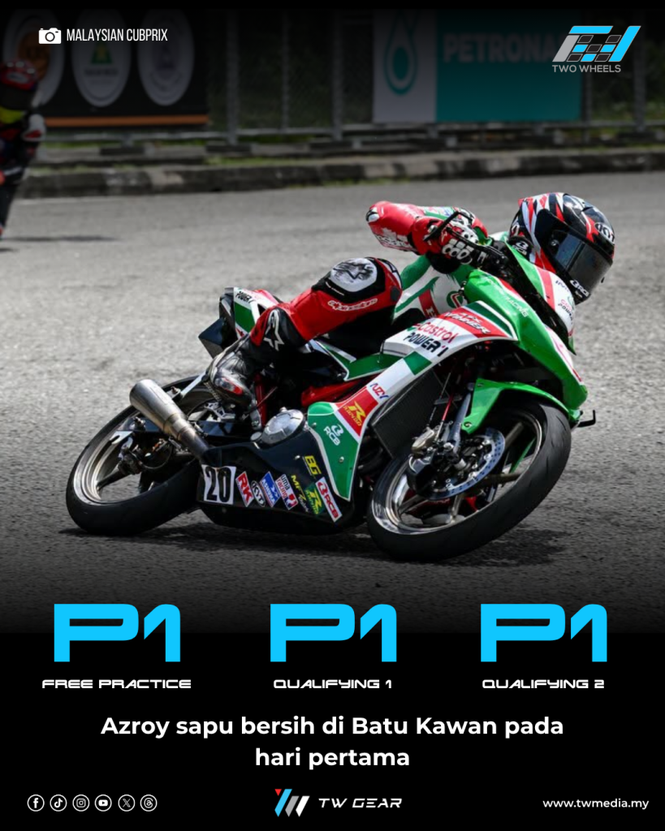Image from: Azroy Sapu Bersih Litar Batu Kawan Hari Pertama