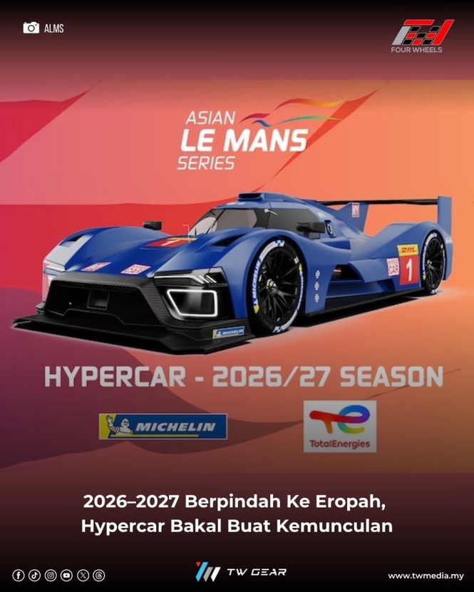 Image from: Asian Le Mans Series 2026–2027 Berpindah Ke Eropah, Hypercar Bakal Buat Kemunculan