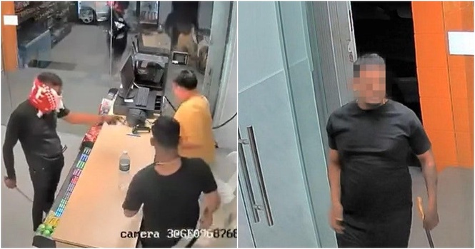 PDRM Hunting for Parang-Wielding Men Who Attacked Penang Store Worker & Looted RM500 Worth of Items