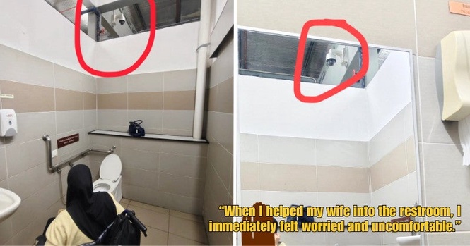 M’sian Raises Privacy Concerns After Spotting CCTV Visible From R&R OKU Toilet While Assisting His Wife
