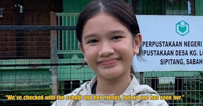 Family Seeks Public Help as 13yo Girl Goes Missing After Being Dropped Off at School in Sabah