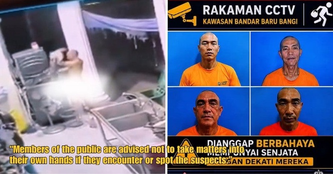 Bangi Residents Urged to Stay Vigilant After Escaped Detainees Allegedly Break Into Homes & Steal Clothes