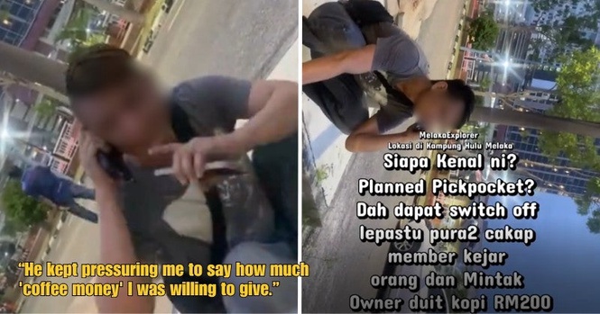 M’sian Claims Man Asked For RM200 ‘Duit Kopi’ After ‘Helping’ Retrieve Missing Phone In Viral Video