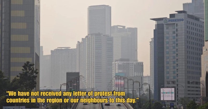 Indonesia’s Foreign Affairs Ministry Says No Official Haze Complaints Received From Neighbouring Countries