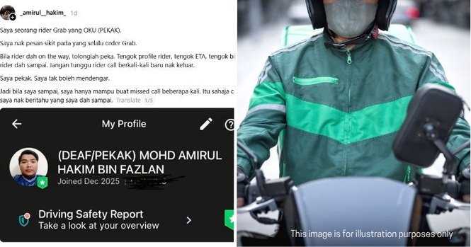 M’sian Deaf Grab Rider Opens Up About Daily Struggles After Being Reported For Riding With Wife