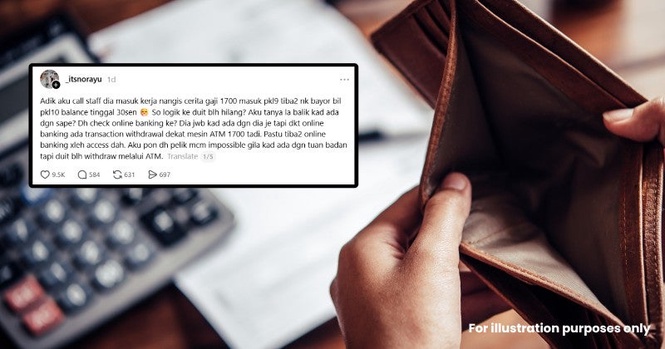 M’sian Woman Claims Family Quietly Took RM1.7k From Her Account, Then Got Mad When She Threatened To Report Them