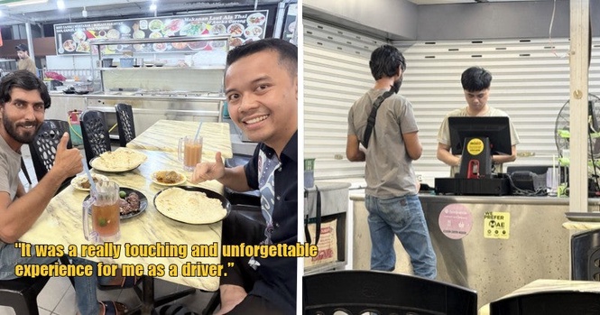 M’sian E-hailing Driver Shares Kind Gesture From Pakistani Man Who Refuses Discount & Treats Him To Dinner After 84km Trip