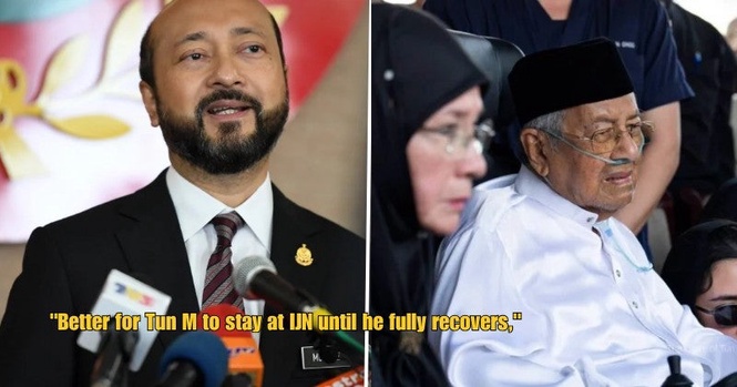 “Better for him to stay at IJN for now” – Mukhriz Says Tun M Needs Time To Recover