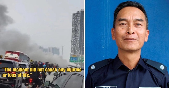 Thick Smoke Near DUKE Highway Sparks Concern, Police Reveal Burning Street Light Was the Cause