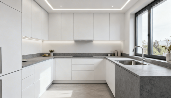 Image from: Cost vs Value: What To Know About Quality Kitchen Cabinet Doors with AmpQuartz in Johor