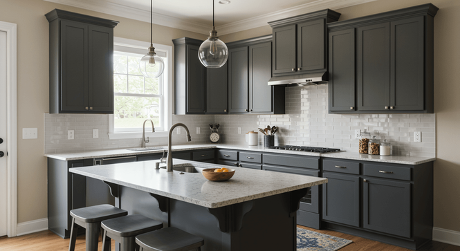Image from: Kitchen Cabinet Johor: Should You Choose a Quartz or Granite Countertop?