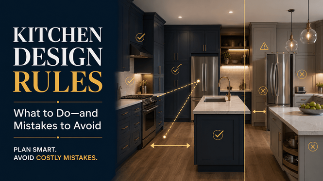 Image from: Kitchen Cabinet Design Rules: What to Do and Mistakes to Avoid