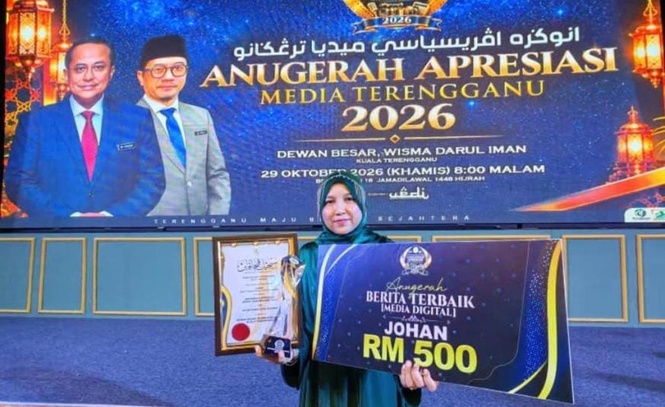 Image from: DagangNews muncul juara Berita Terbaik Ekonomi (Kategori Digital) di Anugerah Apresiasi Media Terengganu 2026