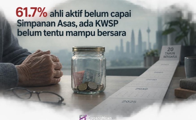 Image from: 61.7% ahli aktif belum capai Simpanan Asas, ada KWSP belum tentu mampu bersara