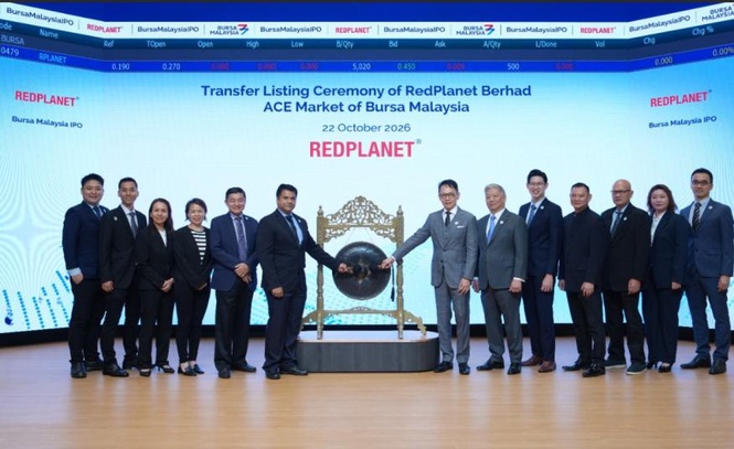Image from: Saham RedPlanet dibuka 27 sen pada penampilan sulung selepas berpindah ke Pasaran ACE