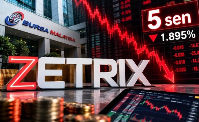 Image from: Saham Zetrix AI jatuh ke paras terendah 5 sen, nilai pasaran susut kepada RM444 juta